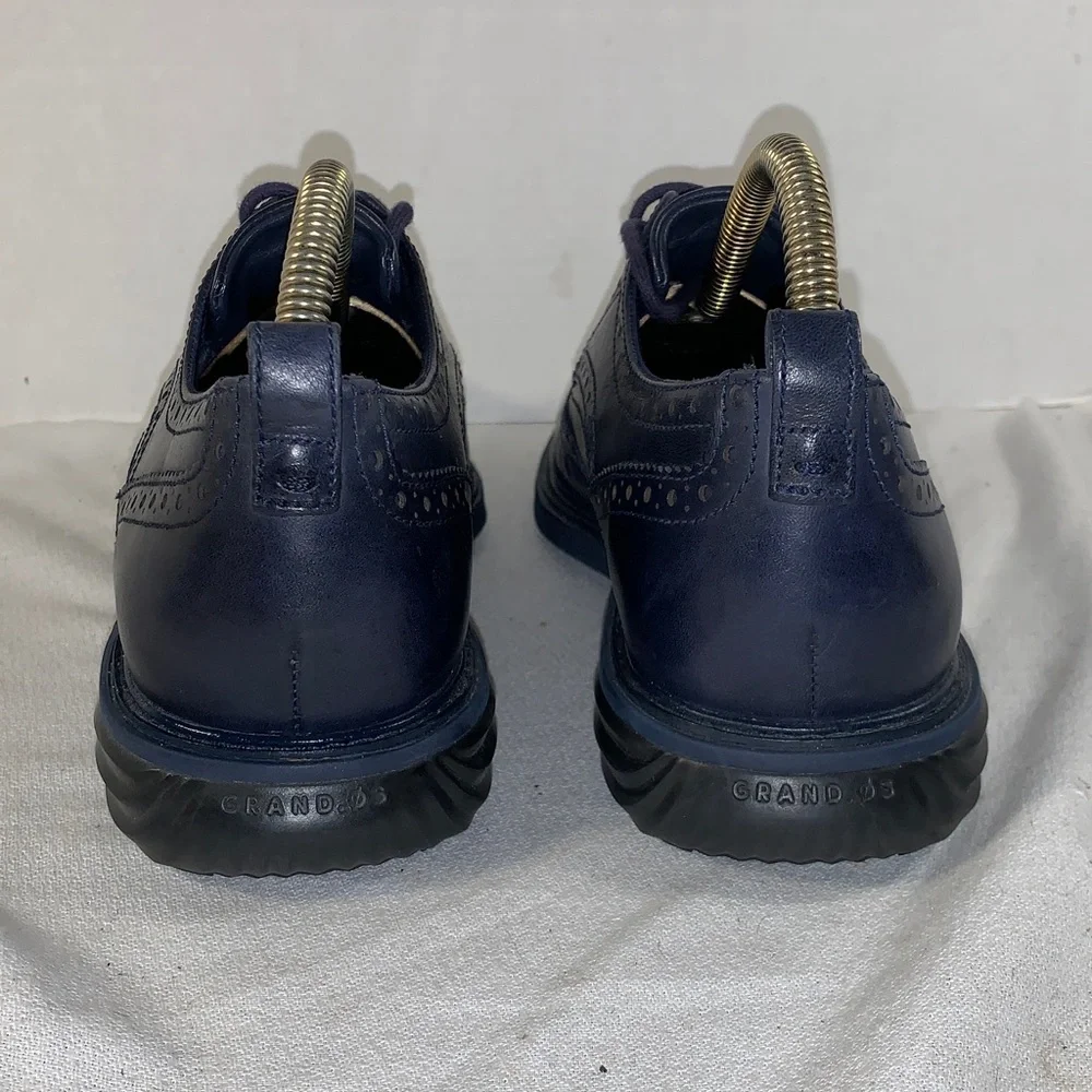 Cole Haan Men's ØriginalGrand Horizon Navy Brogue Oxford Lace-Up Shoes